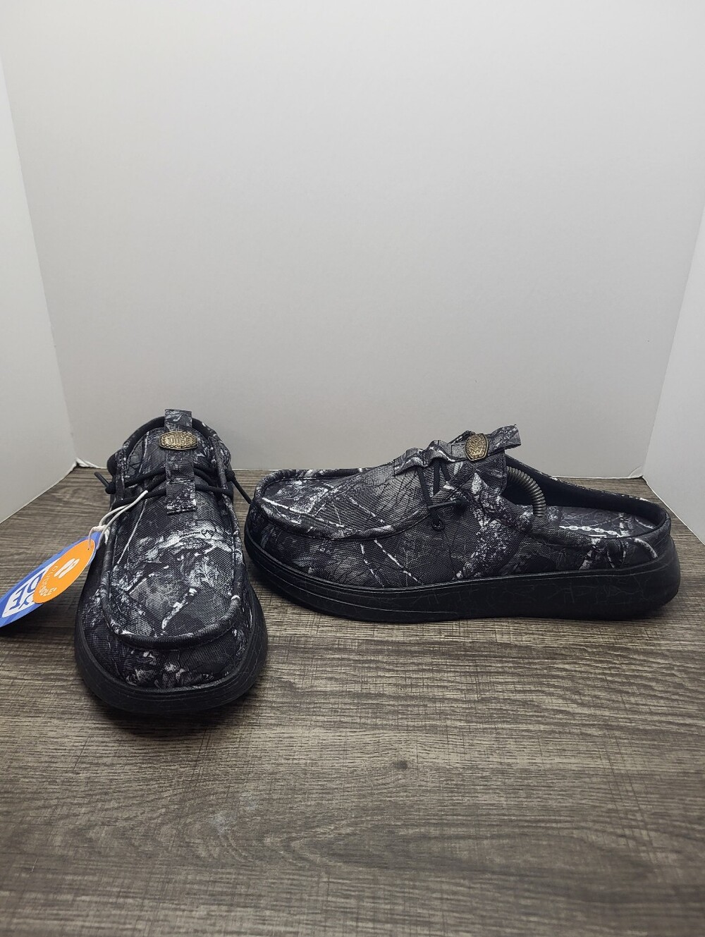 Hey Dude Jelly Roll Limted Edition Wally Comf Slip-On Black Camo Men US 10 New